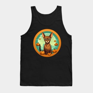 Abyssinian Cat Halloween, Cat Lover Tank Top